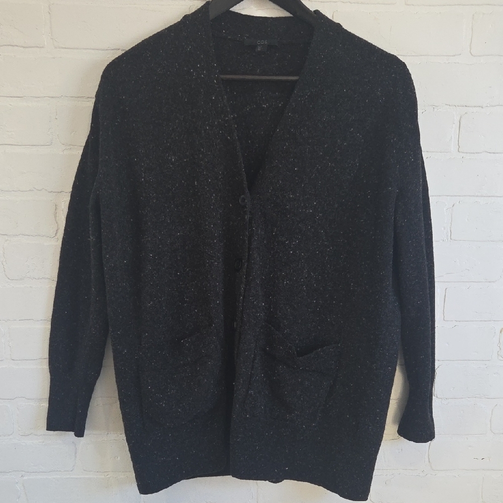 COS Speckled Wool Cardigan